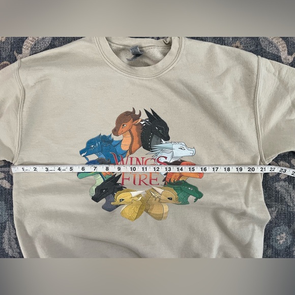 Wings Of Fire Characters Wings Of Fire Merch Tan crew neck sweatshirt - Picture 5 of 6